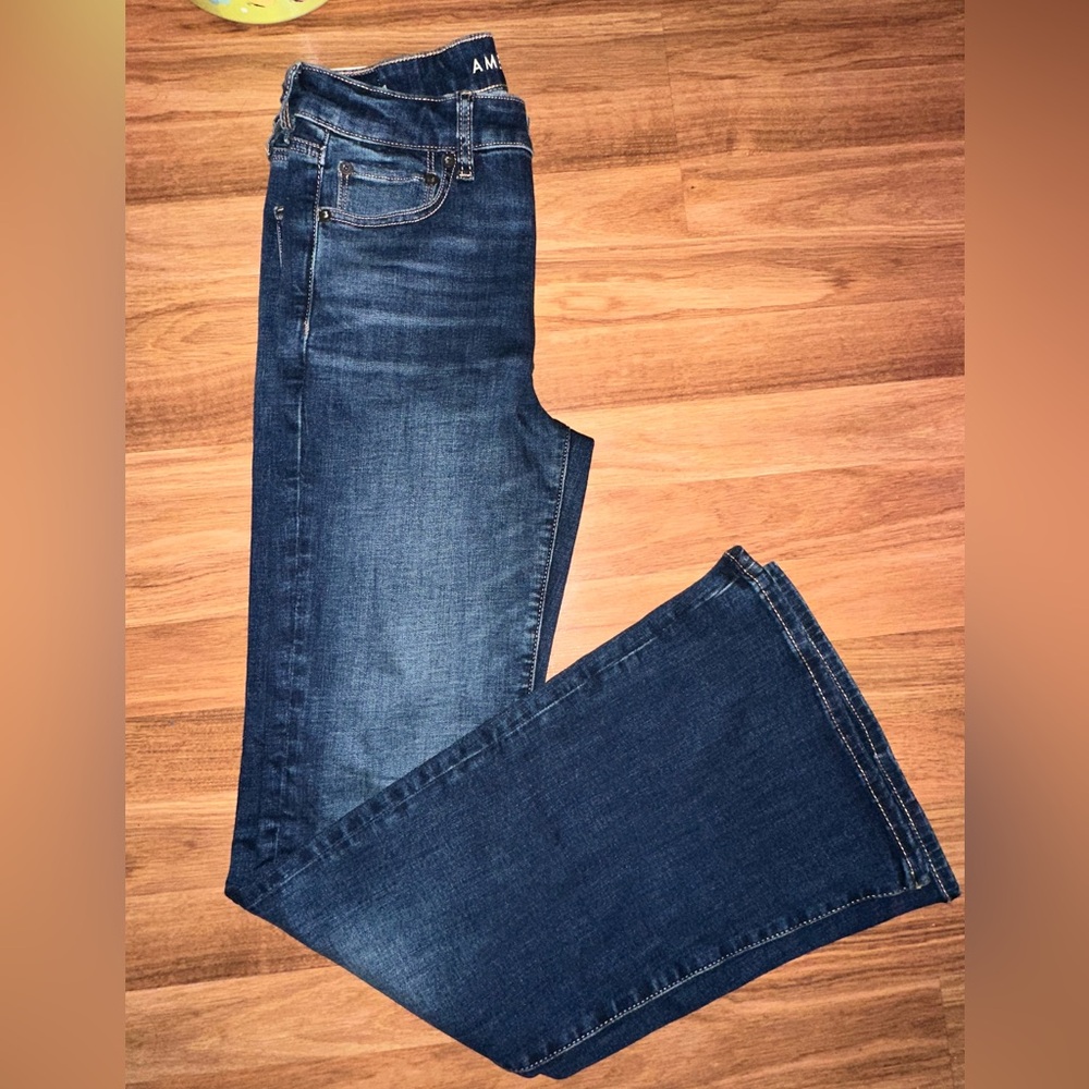 American Eagle Flare jeans Dark Blue Size 4 Regular